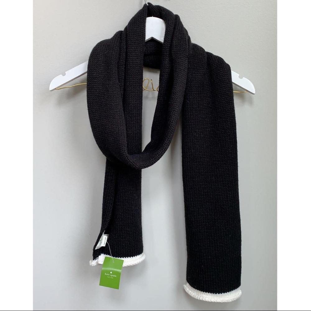 Kate Spade NWT Black Scarf